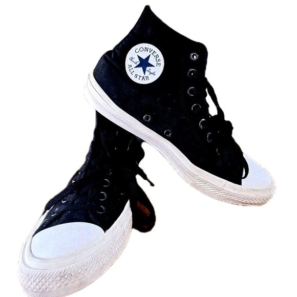 Chuck Taylor Converse All Stars Women's 11 Black Canvas High-Tops New No Tags - Picture 1 of 13